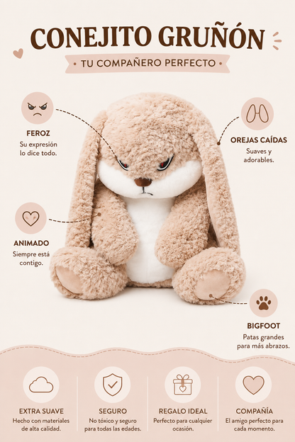 Conejo  Gruñón de Peluche